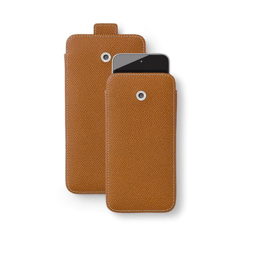 Graf-von-Faber-Castell - Funda para iPhone 6 piel granulada, marrón
