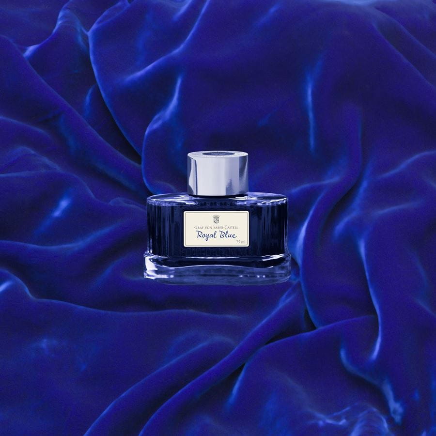 Graf-von-Faber-Castell - Frasco de tinta Azul Real, 75 ml