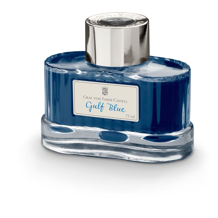 Graf-von-Faber-Castell - Frasco de tinta Gulf Blue, 75 ml