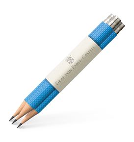 Graf-von-Faber-Castell - 3 lápices de bolsillo para el Lápiz Perfecto Gulf Blue