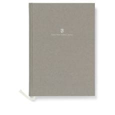 Graf-von-Faber-Castell - Cuaderno con tapas de lino A5 Gris Piedra