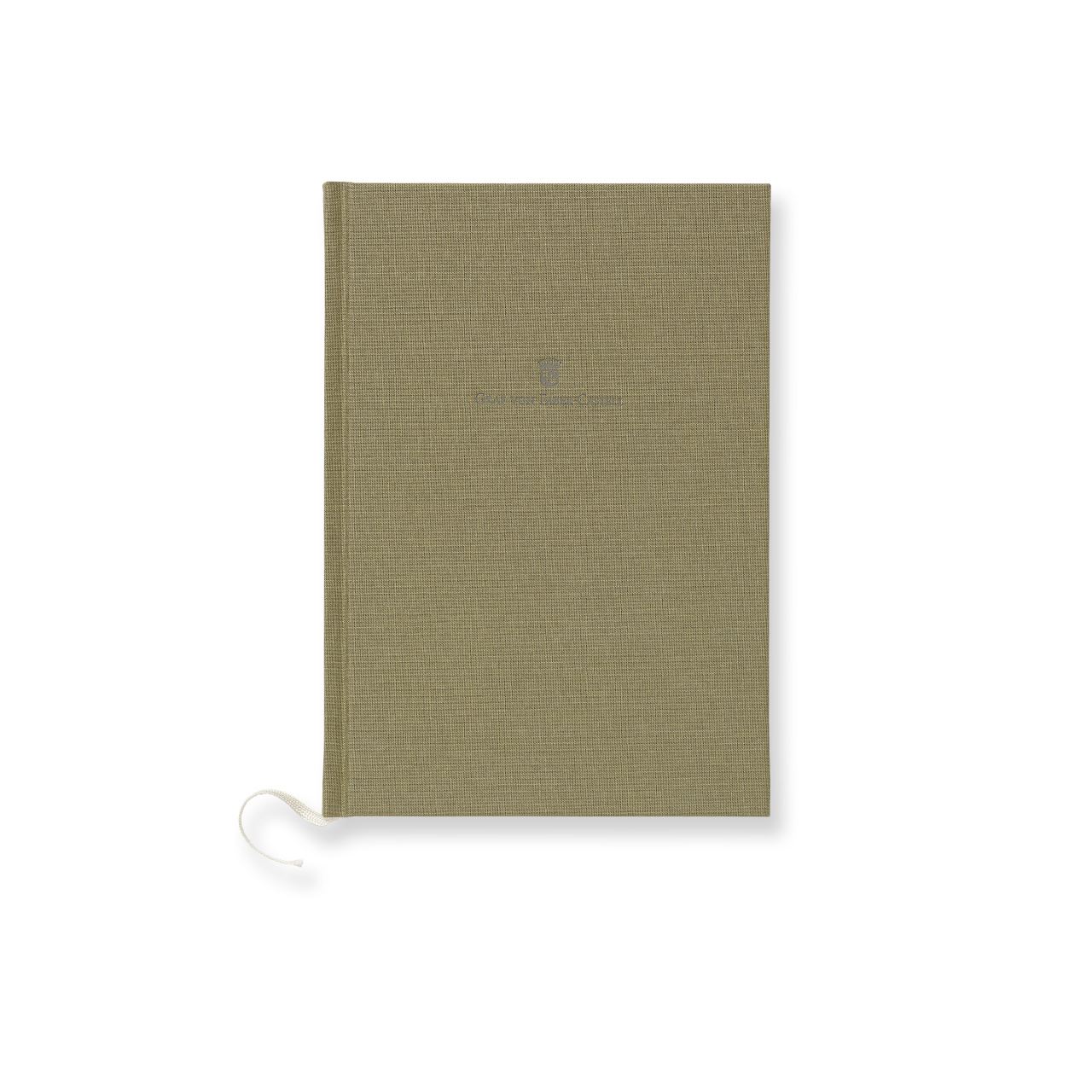 Graf-von-Faber-Castell - Cuaderno con tapas de lino DIN A5, verde oliva