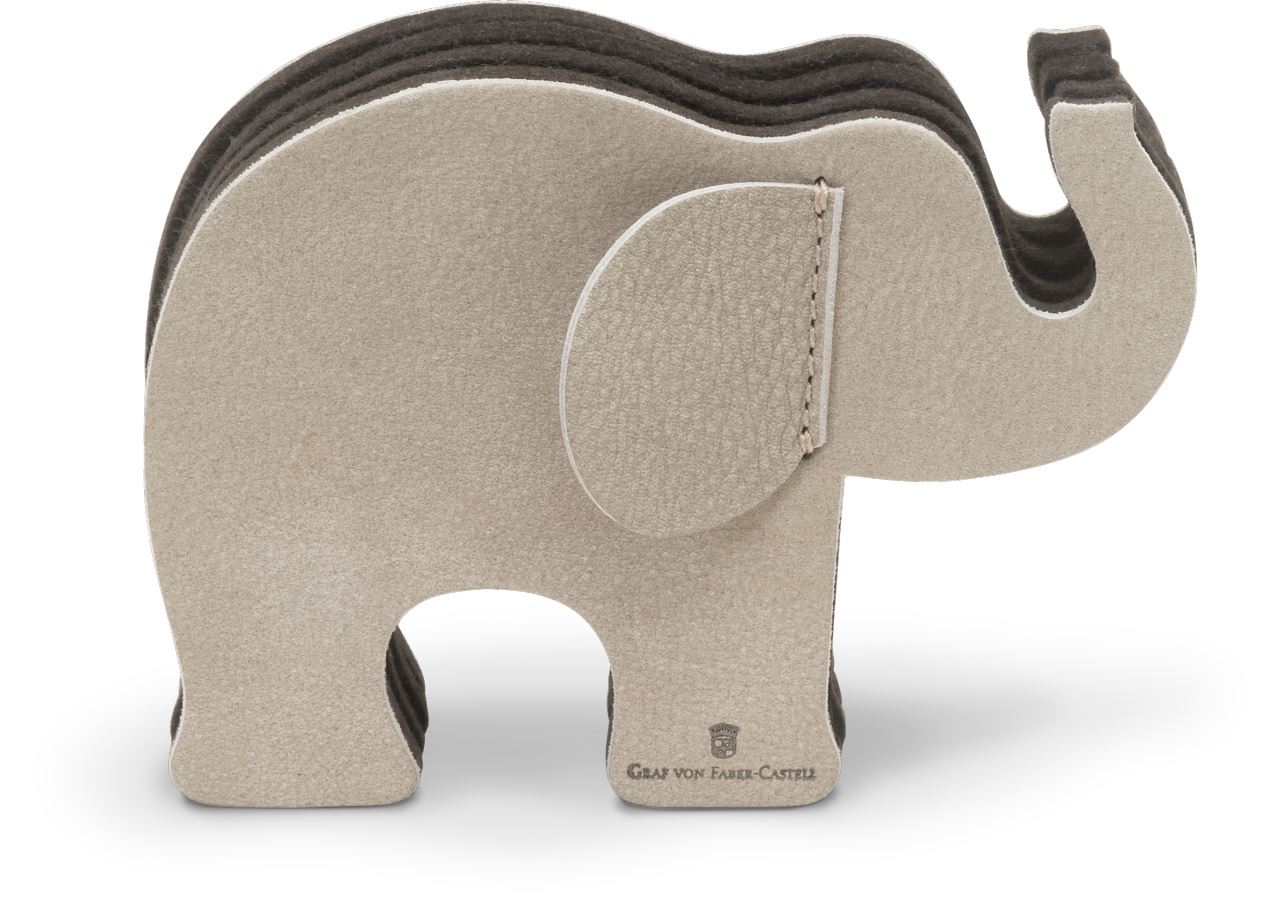 Graf-von-Faber-Castell - Elefante portalápices pequeño, piel nobuk