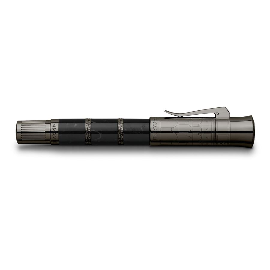 Graf-von-Faber-Castell - Pluma Pen of the Year 2018, platino y mármol negro - M
